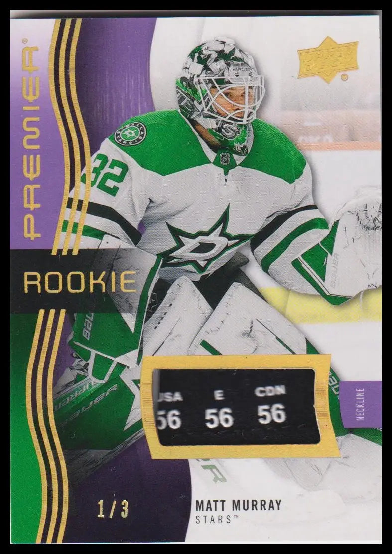 2023-24 Upper Deck Premier #113 Matt Murray Rookie Neckline Patch #/3 