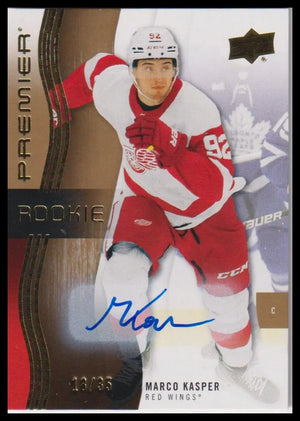 2023-24 Upper Deck Premier #145 Marco Kasper Rookie Auto Gold #/35 