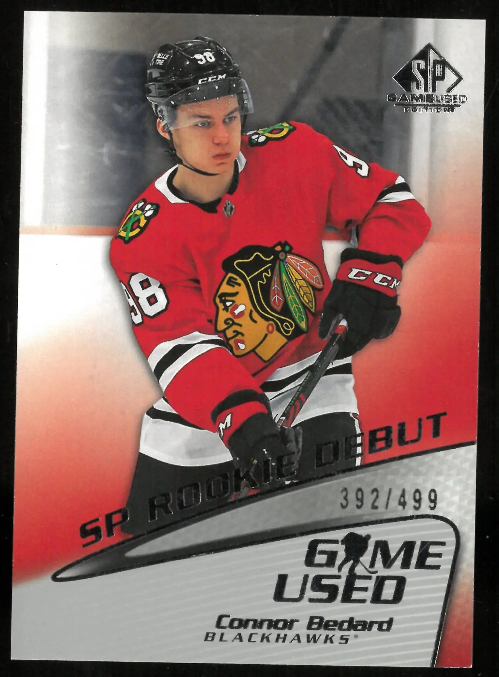 2023-24 Upper Deck SP Game Used Rookie Debut Connor Bedard /499 