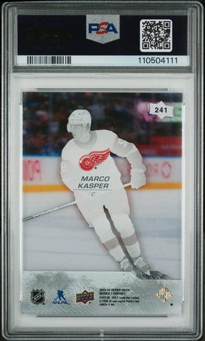 2023-24 Upper Deck Series 1 Marco Kasper Young Guns RC Clear Cut PSA 10 