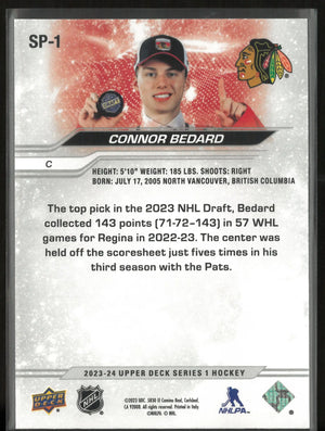 2023-24 Upper Deck Series 1 Rookie Connor Bedard RC 