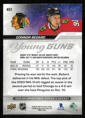 2023-24 Upper Deck Series 2 Hockey Rookie Young Guns Connor Bedard RC 