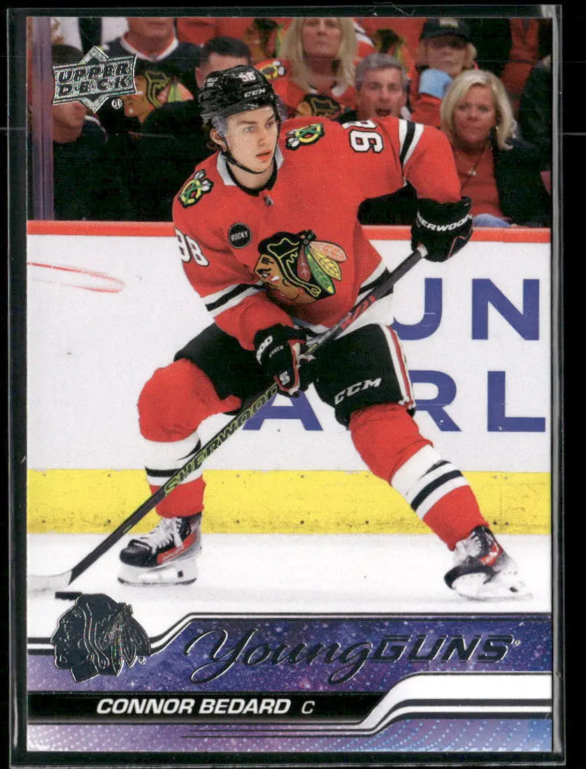 2023-24 Upper Deck Series 2 Hockey Young Guns Rookie Connor Bedard 