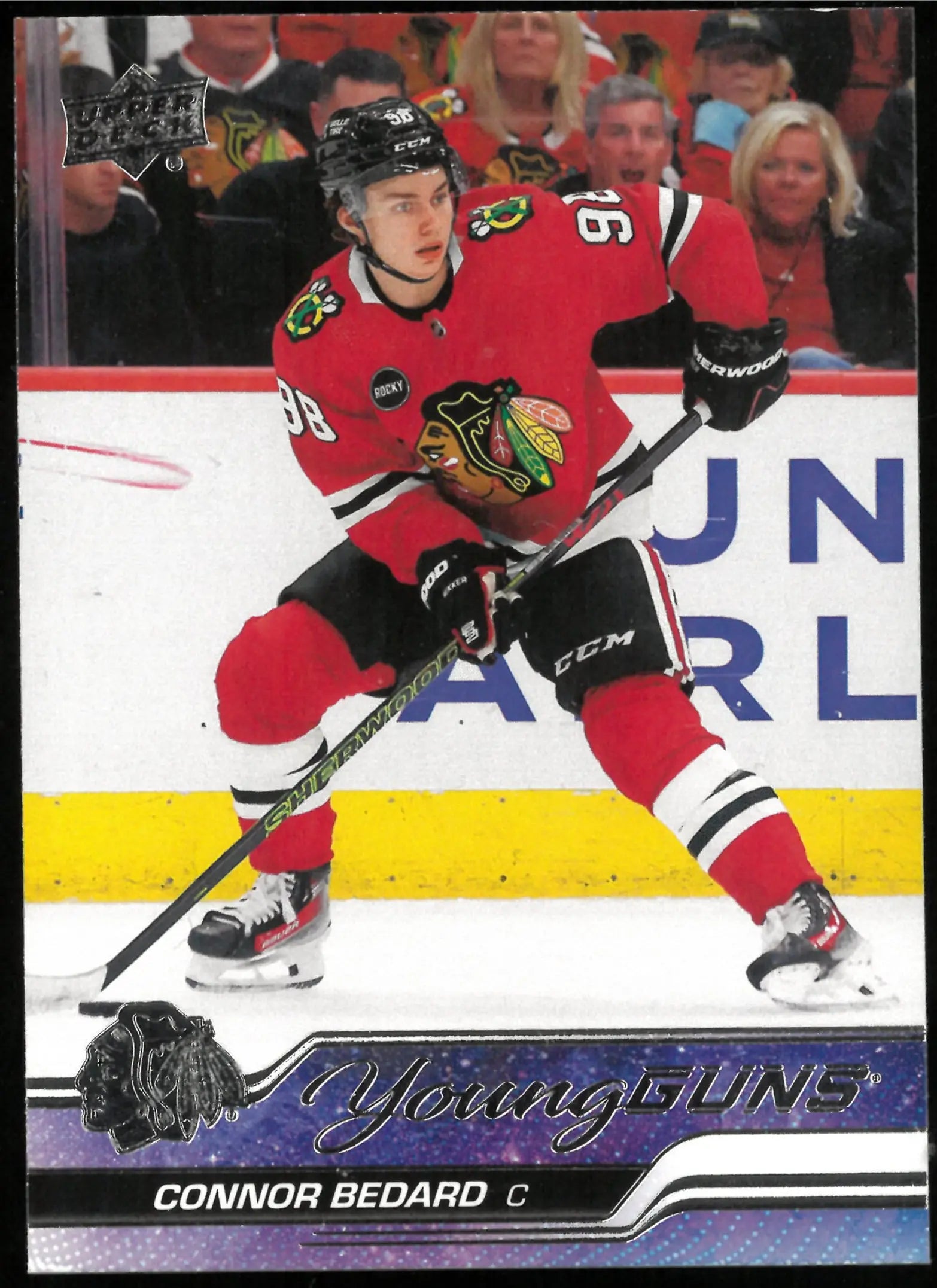 2023-24 Upper Deck Series 2 Young Guns Rookie Connor Bedard 