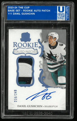 2023-24 Upper Deck The Cup Danil Gushchin RC Rookie Patch Auto /249 