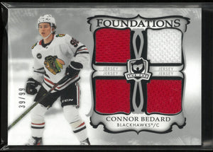 2023-24 Upper Deck The Cup Foundations Connor Bedard Jersey Patch 39/99 