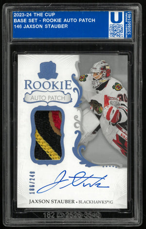 2023-24 Upper Deck The Cup Jaxson Stauber RC Rookie Patch Auto /249 