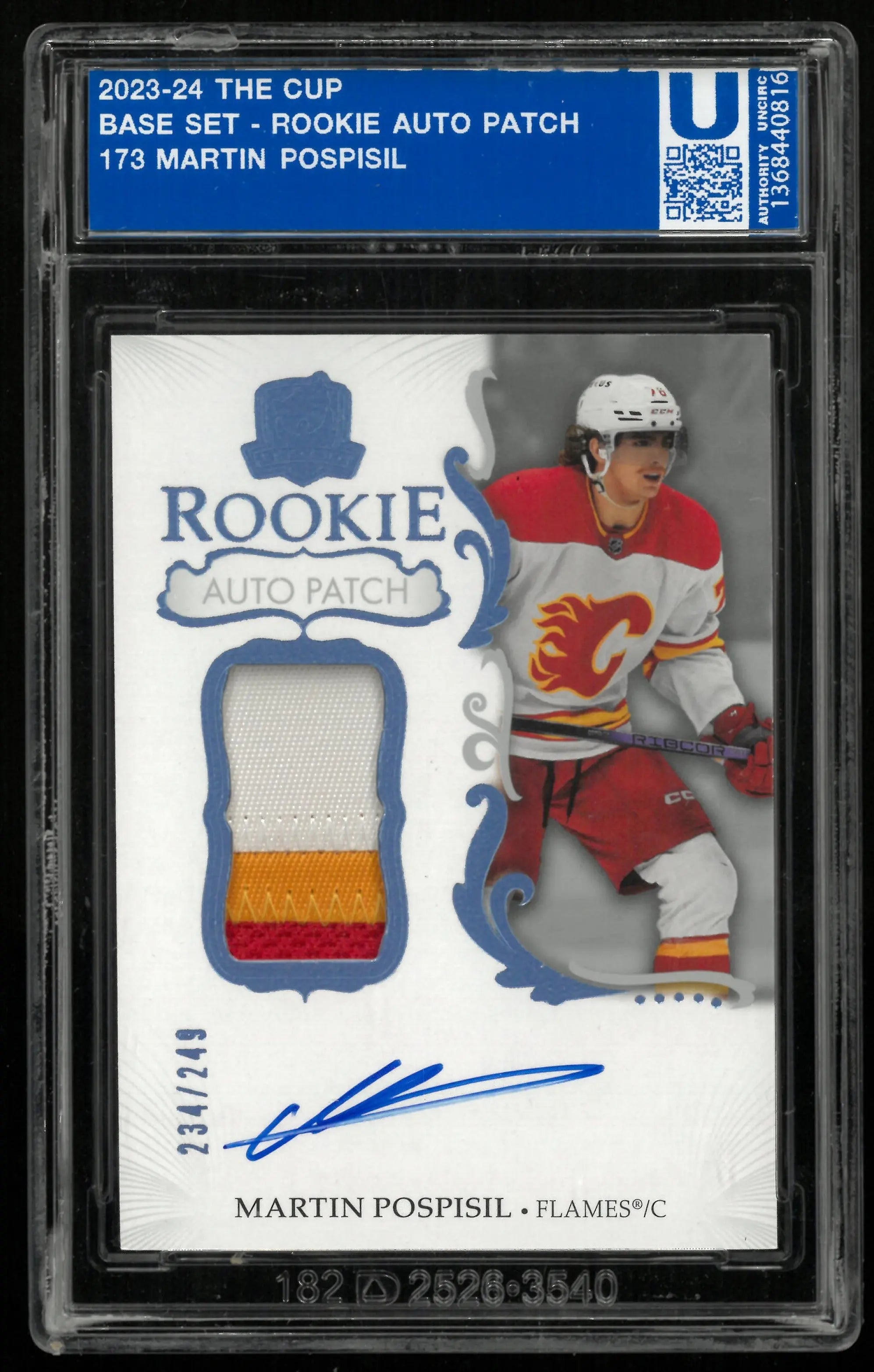 2023-24 Upper Deck The Cup Martin Pospisil RC Rookie Patch Auto /249 