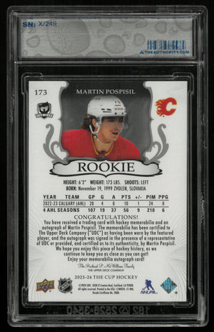 2023-24 Upper Deck The Cup Martin Pospisil RC Rookie Patch Auto /249 
