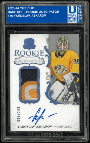 2023-24 Upper Deck The Cup Rookie Patch Auto Yaroslav Askarov /249 