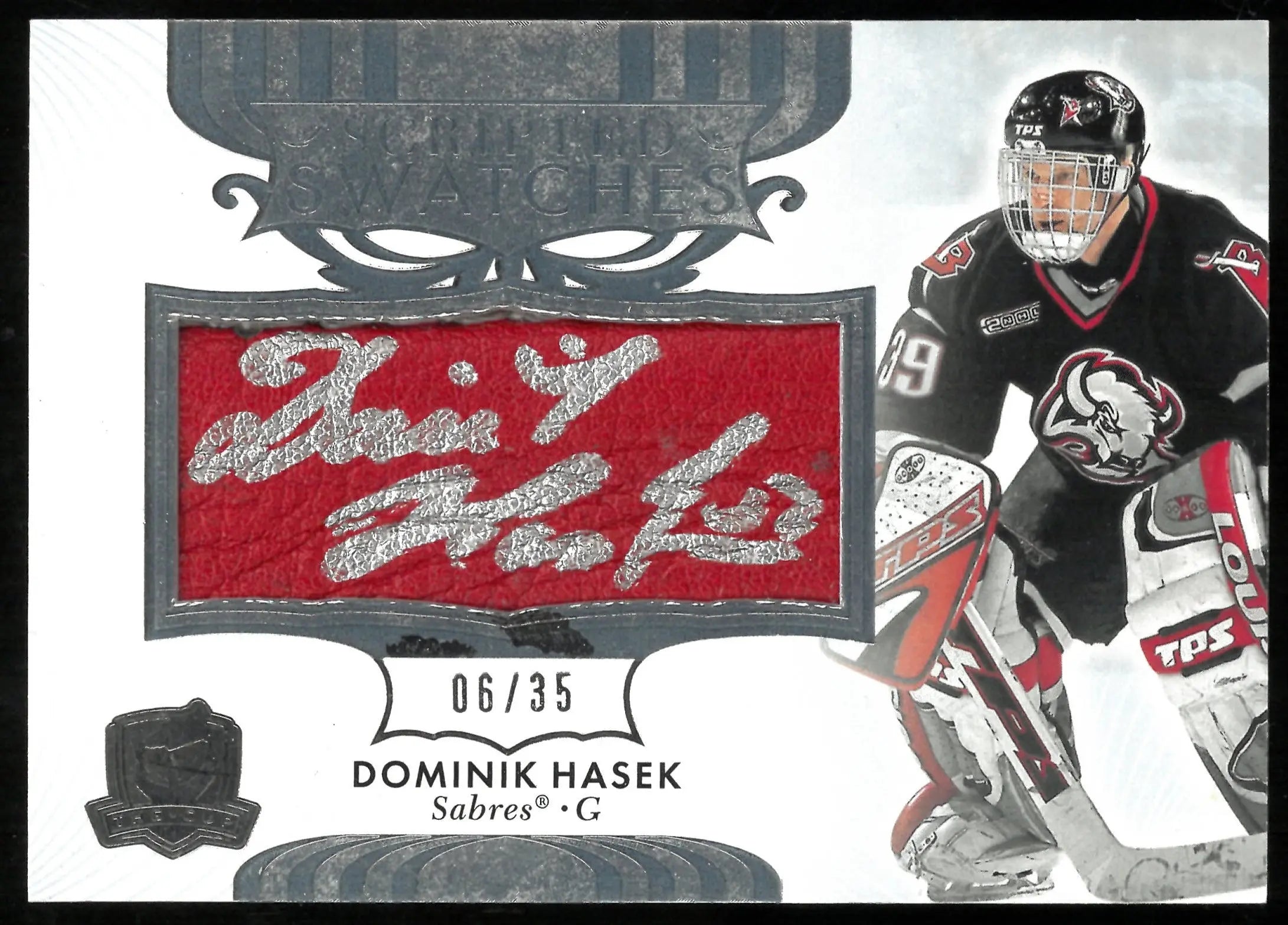 2023-24 Upper Deck The Cup Scripted Swatches Patch Auto Dominik Hasek /35 