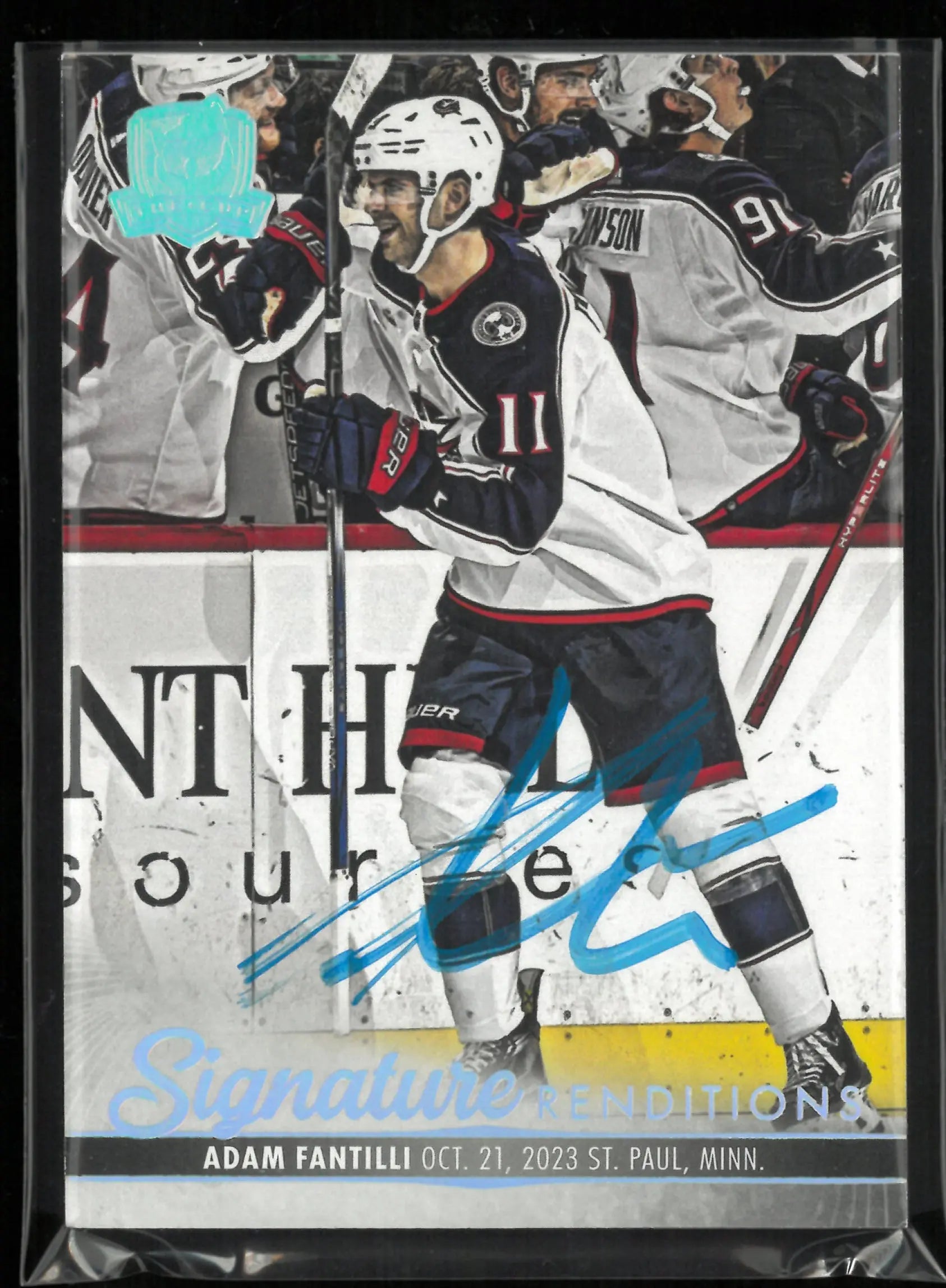 2023-24 Upper Deck The Cup Signature Renditions Adam Fantilli Autograph Auto 