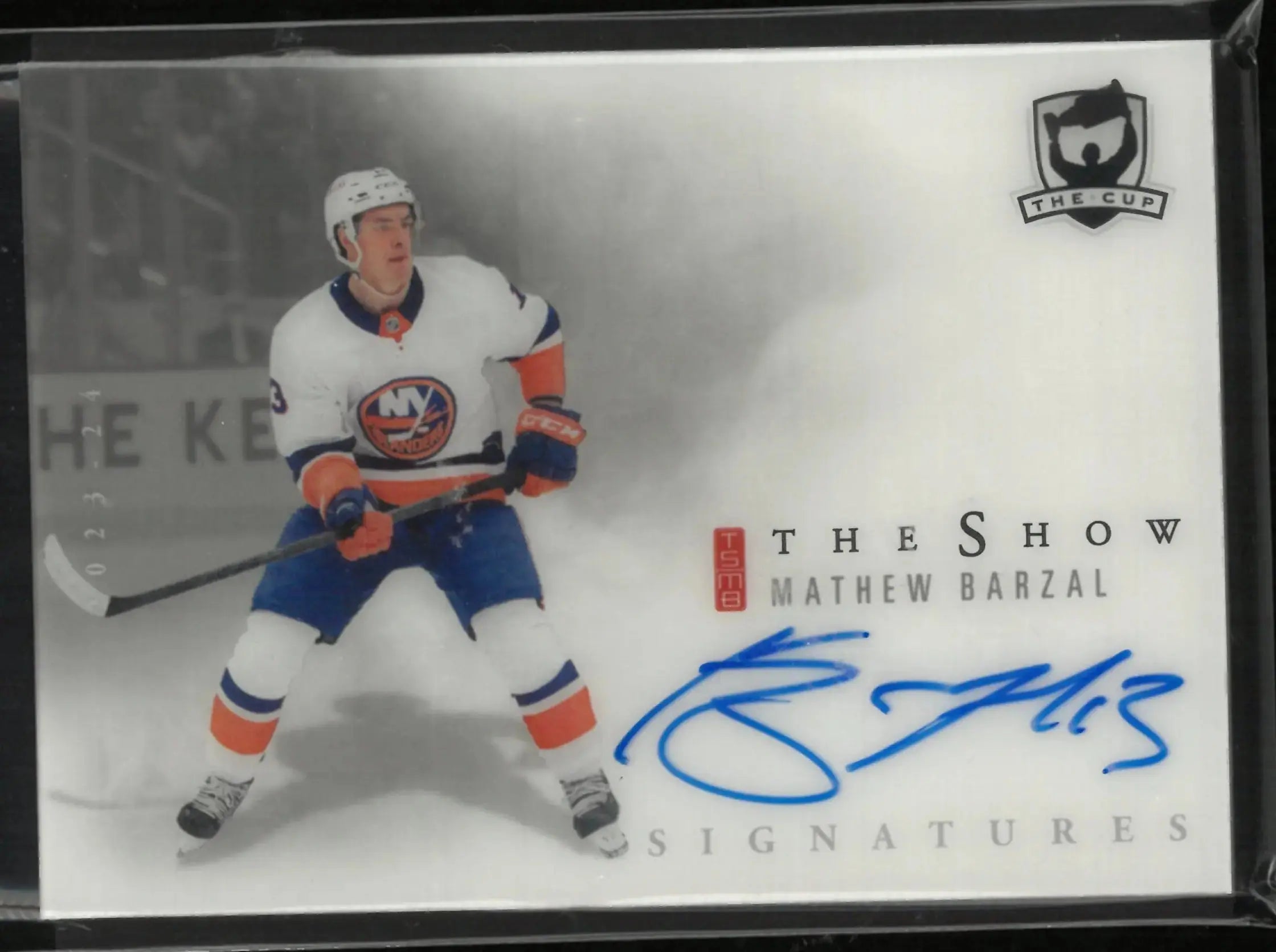 2023-24 Upper Deck The Cup The Show Autograph Mathew Barzal Auto 