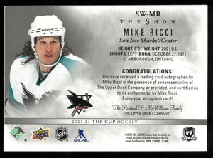2023-24 Upper Deck The Cup The Show Signatures Auto Mike Ricci 
