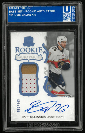 2023-24 Upper Deck The Cup Uvis Balinskis RC Rookie Patch Auto /249 