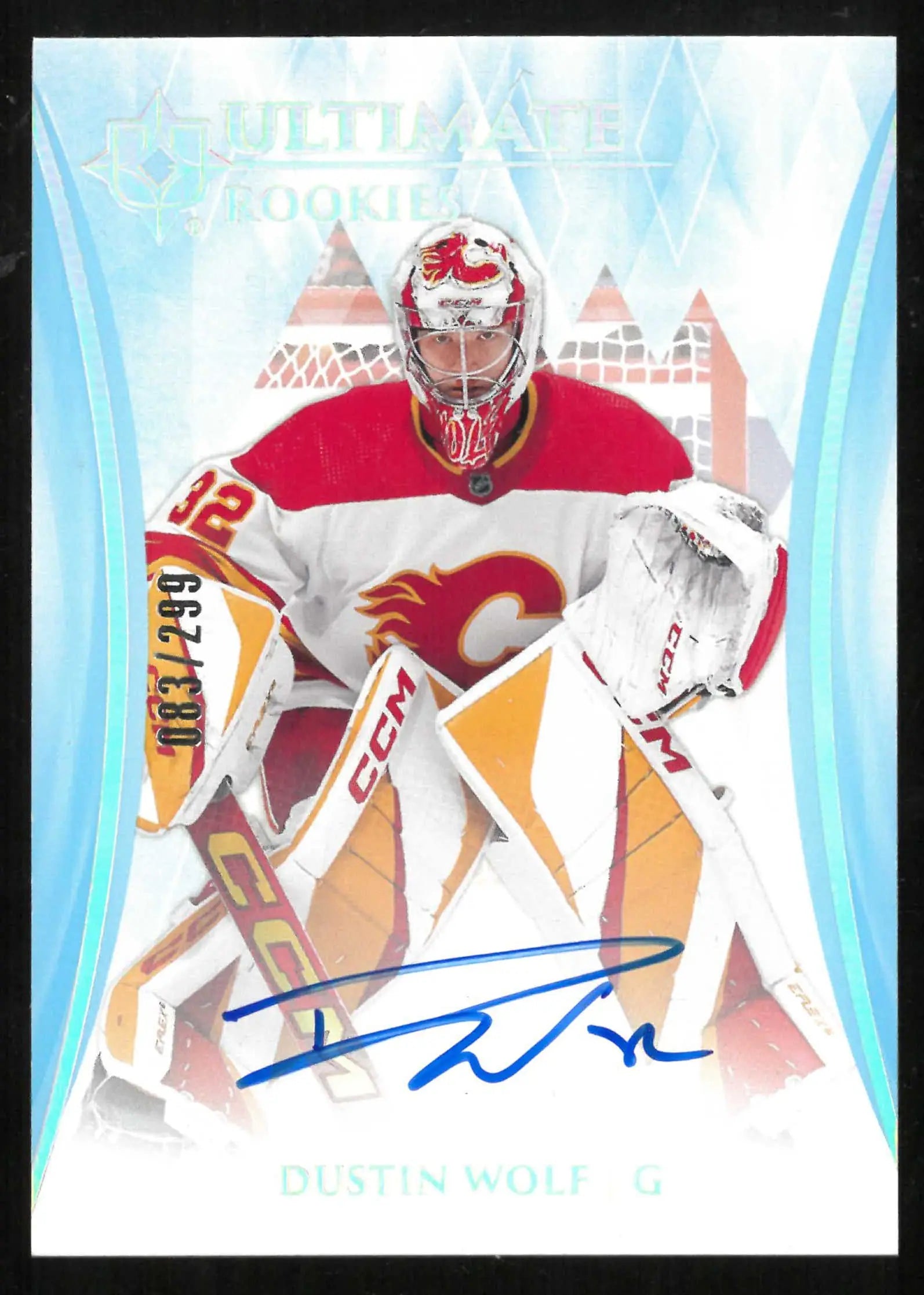 2023-24 Upper Deck UC Ultimate Rookies Autograph Dustin Wolf Auto RC /299 