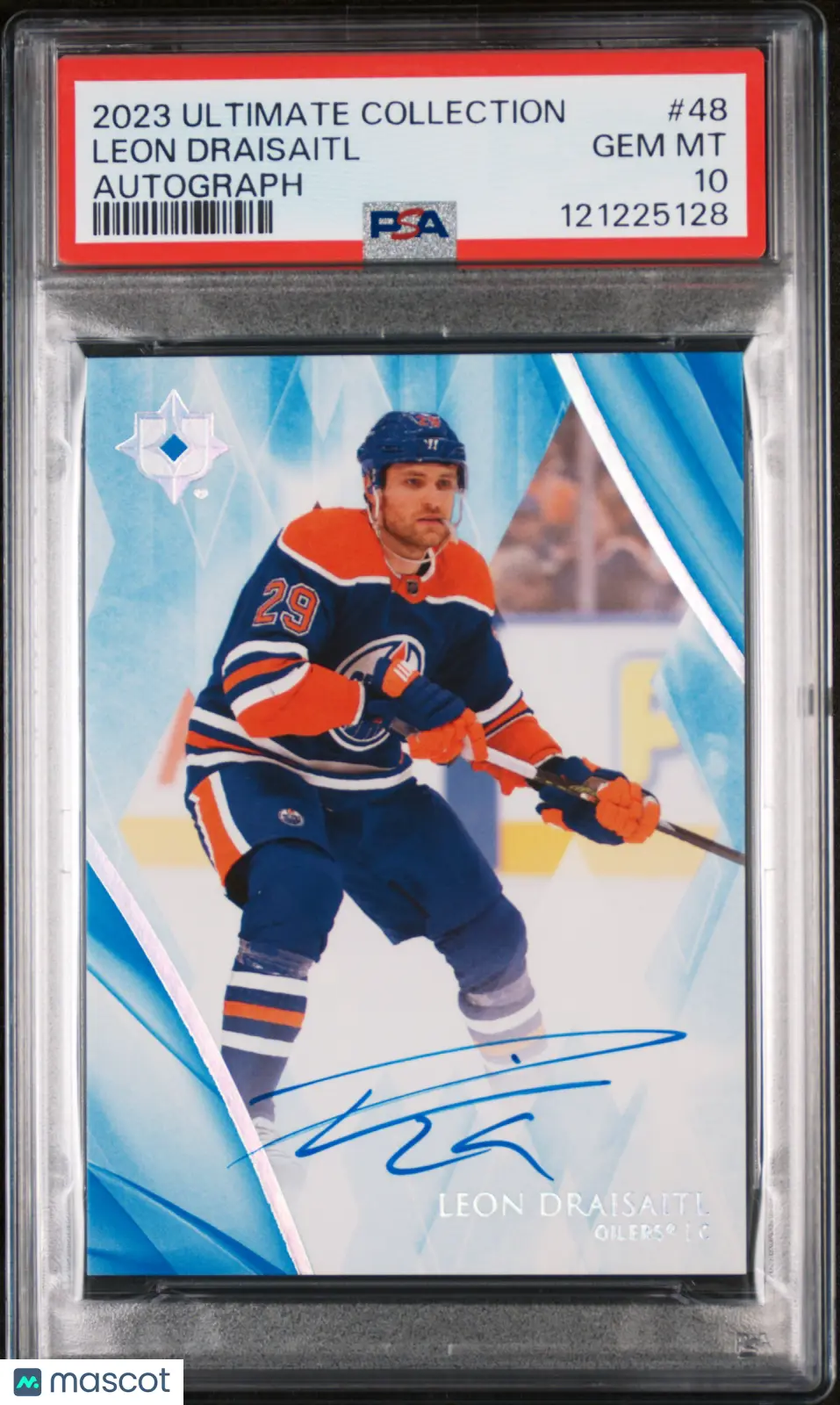 2023-24 Upper Deck Ultimate Collection Leon Draisaitl Auto Autograph PSA 10 