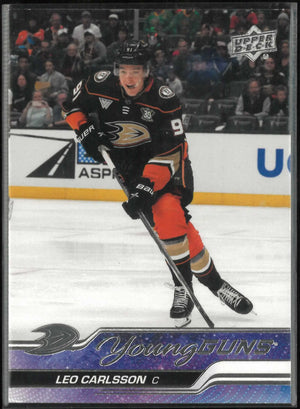 2023-24 Upper Deck #468 Leo Carlsson Young Guns Rookie 