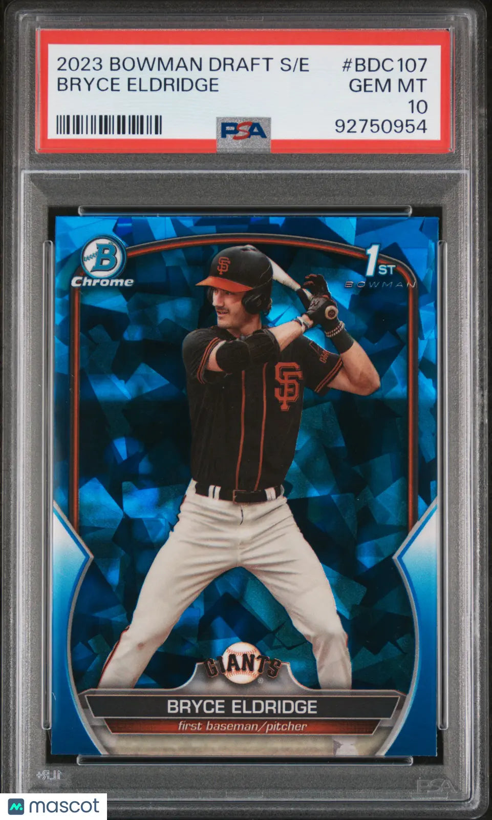 2023 Bowman Draft Sapphire Edition Bryce Eldridge #BDC107 PSA 10 