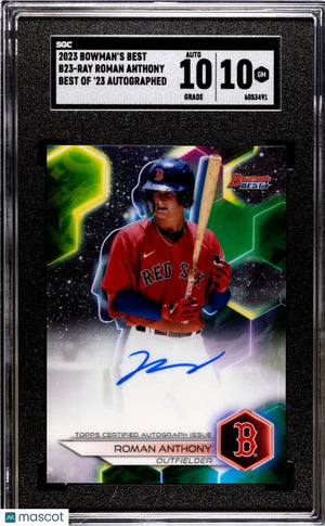 2023 Bowman's Best Roman Anthony RC '23 Autograph Auto SGC 10 Auto 10 