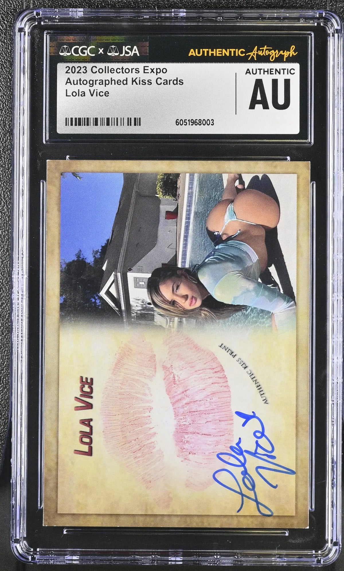 2023 Collectors Expo Autograph Lola Vice Auto Kiss Cards CGC Authentic 