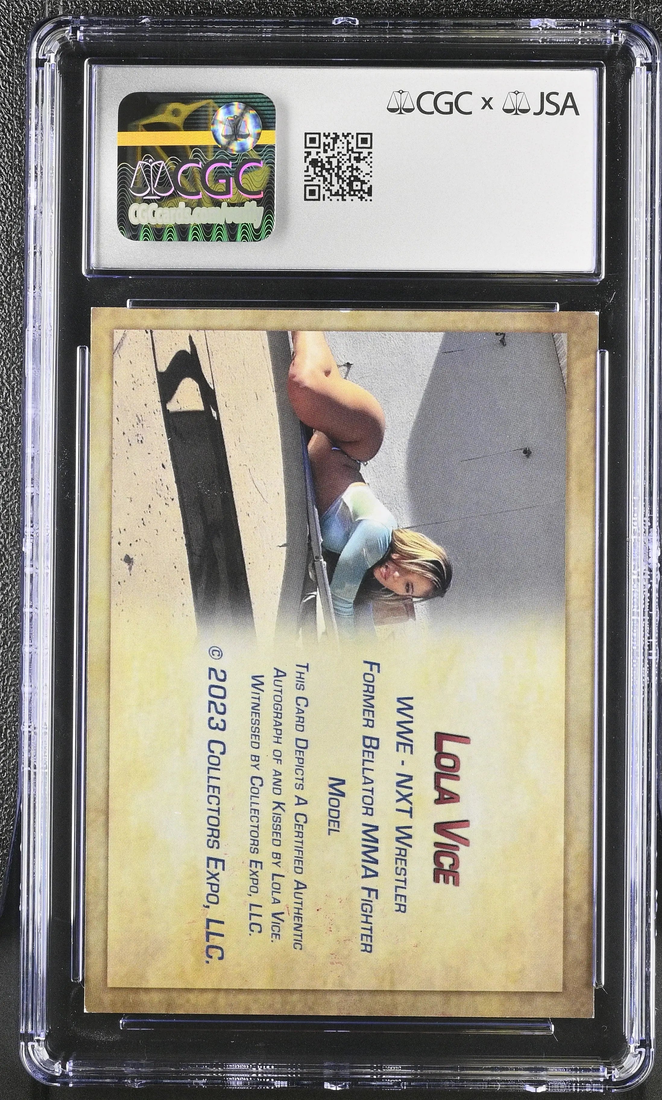 2023 Collectors Expo Autograph Lola Vice Auto Kiss Cards CGC Authentic 