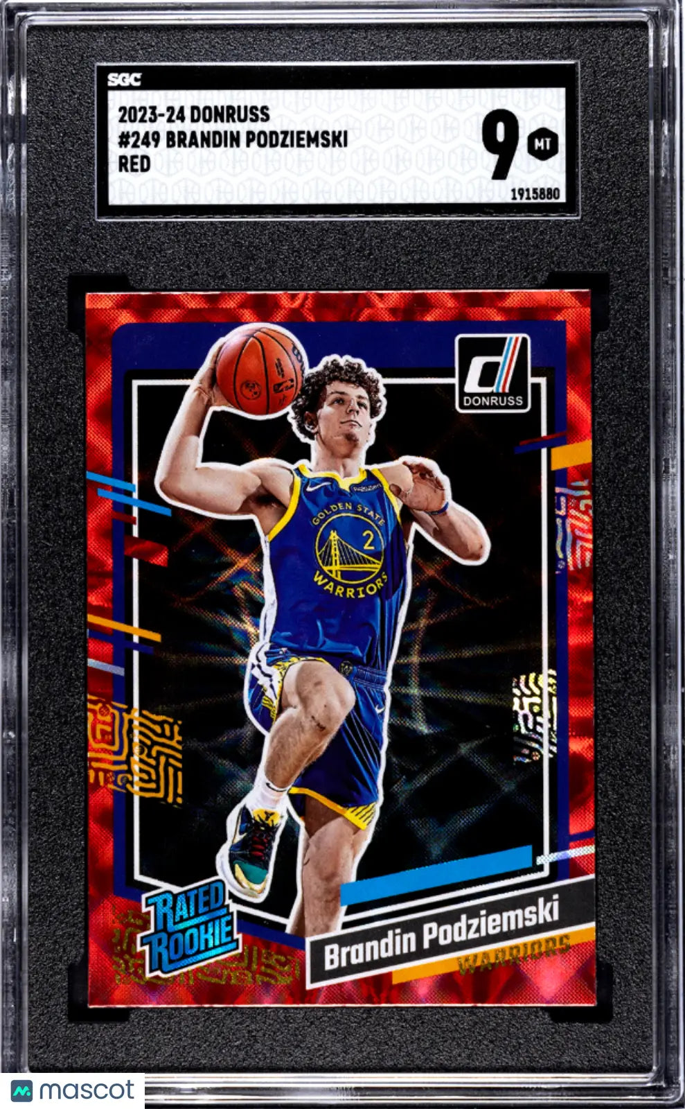 2023 Donruss Brandin Podziemski #249 Red SGC 9 