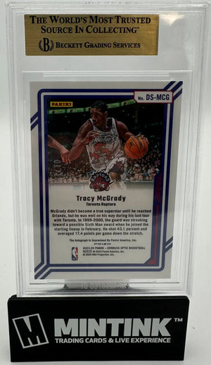 2023 Donruss Optic Dominators Autograph Tracy McGrady Gold /10 BGS 9.5 Auto 9 