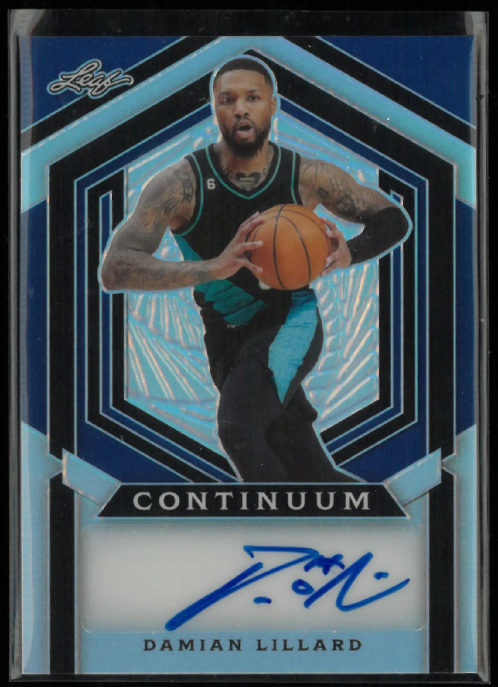 2023 Leaf Continuum Autograph Damian Lillard Auto /26 
