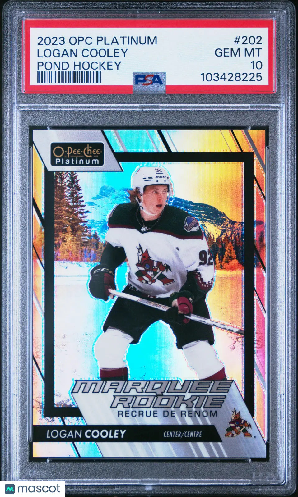 2023 O-Pee-Chee OPC Platinum Logan Cooley  Marquee Rookie Pond Hockey PSA 10 SP 