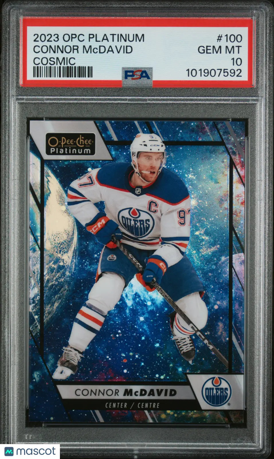 2023 O-Pee-Chee Platinum Connor McDavid #100 Cosmic PSA 10 /65 