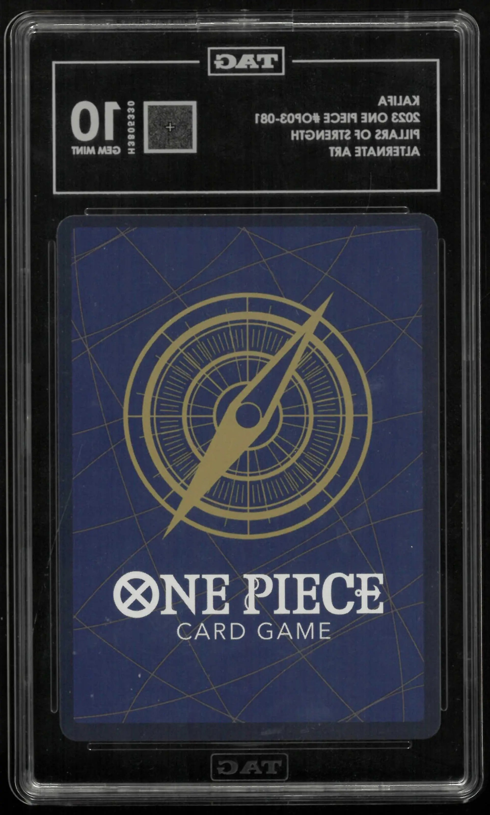 2023 One Piece Pillars Of Strength Kalifa Alternate Art TAG 10 