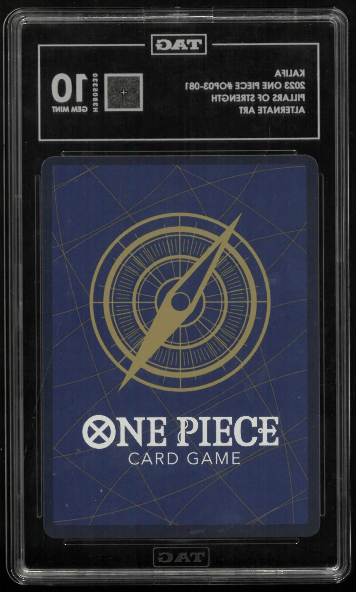 2023 One Piece Pillars Of Strength Kalifa Alternate Art TAG 10 