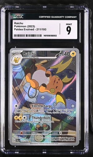 2023 Paldea Evolved #211/193 Raichu CGC 9 