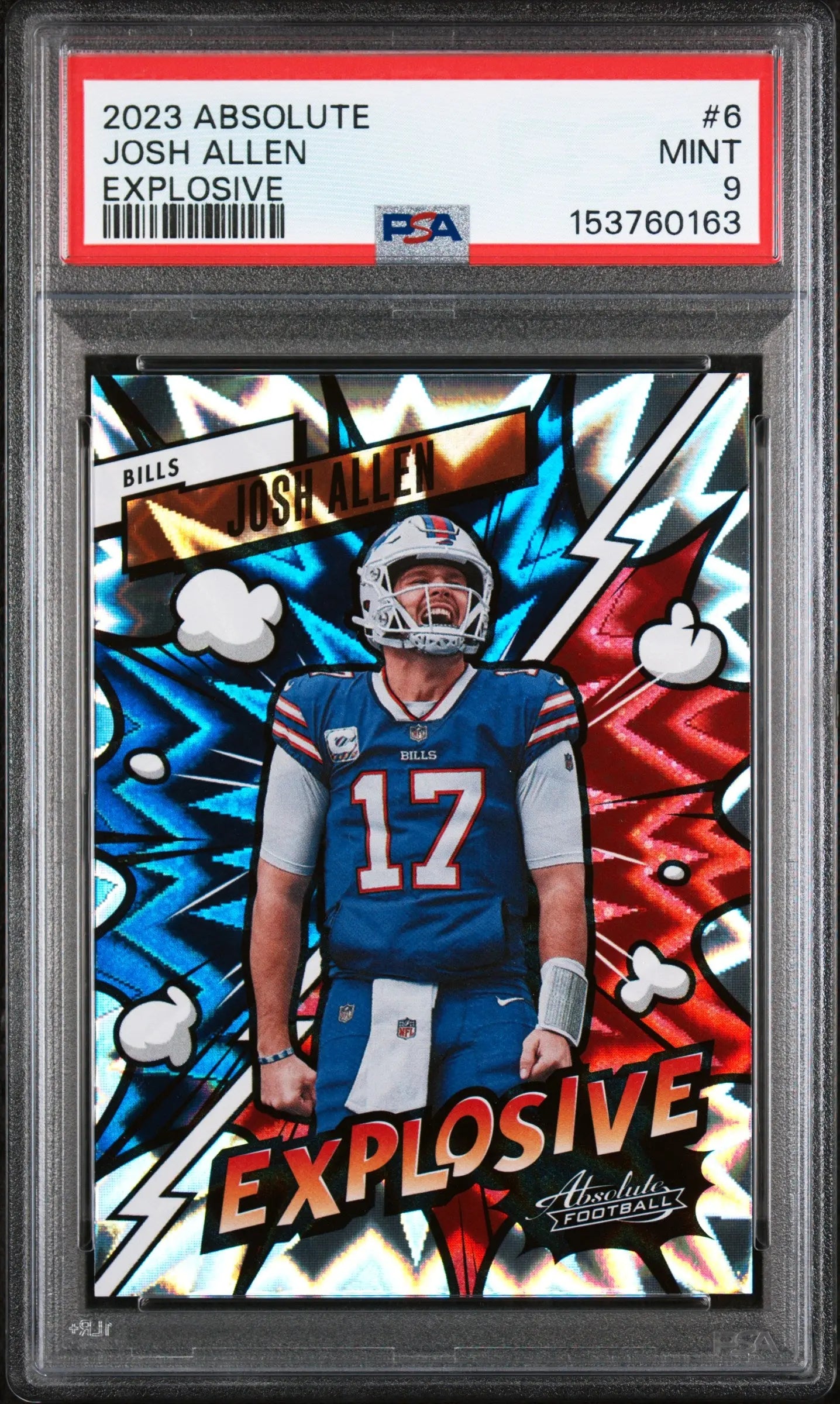 2023 Panini Absolute Explosive Josh Allen PSA 9 