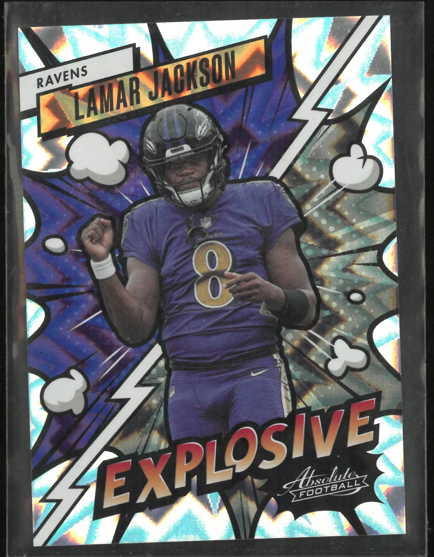 2023 Panini Absolute Football Explosive Lamar Jackson 