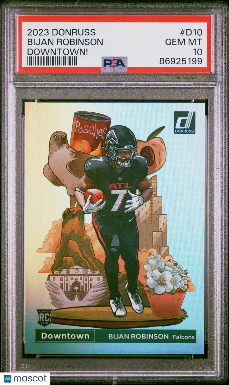 2023 Panini Donruss Downtown! Bijan Robinson RC Rookie PSA 10 