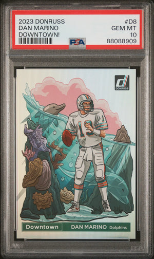 2023 Panini Donruss Downtown! Dan Marino PSA 10 