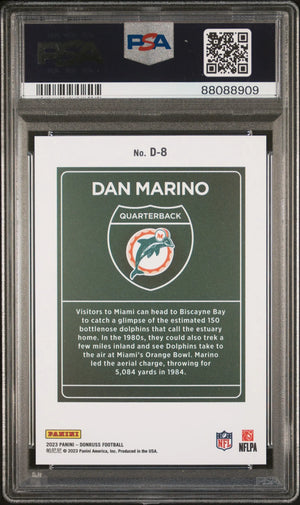 2023 Panini Donruss Downtown! Dan Marino PSA 10 