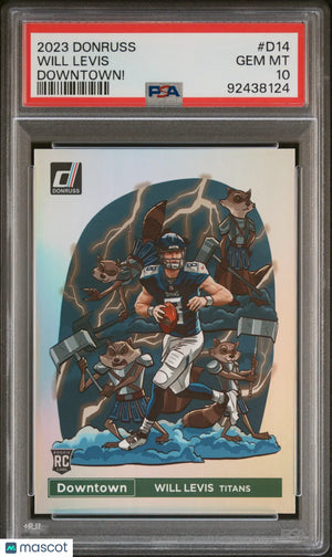2023 Panini Donruss Downtown! Will Levis Rookie RC PSA 10 