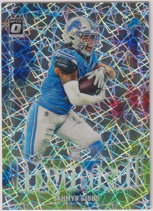 2023 Panini Donruss Mythical Rookie Jahmyr Gibbs Lazer Prizm RC 