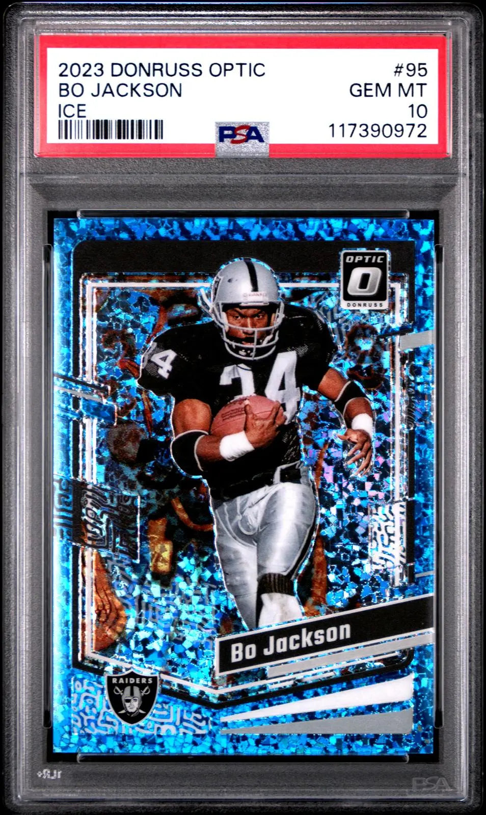 2023 Panini Donruss Optic Bo Jackson Ice PSA 10 