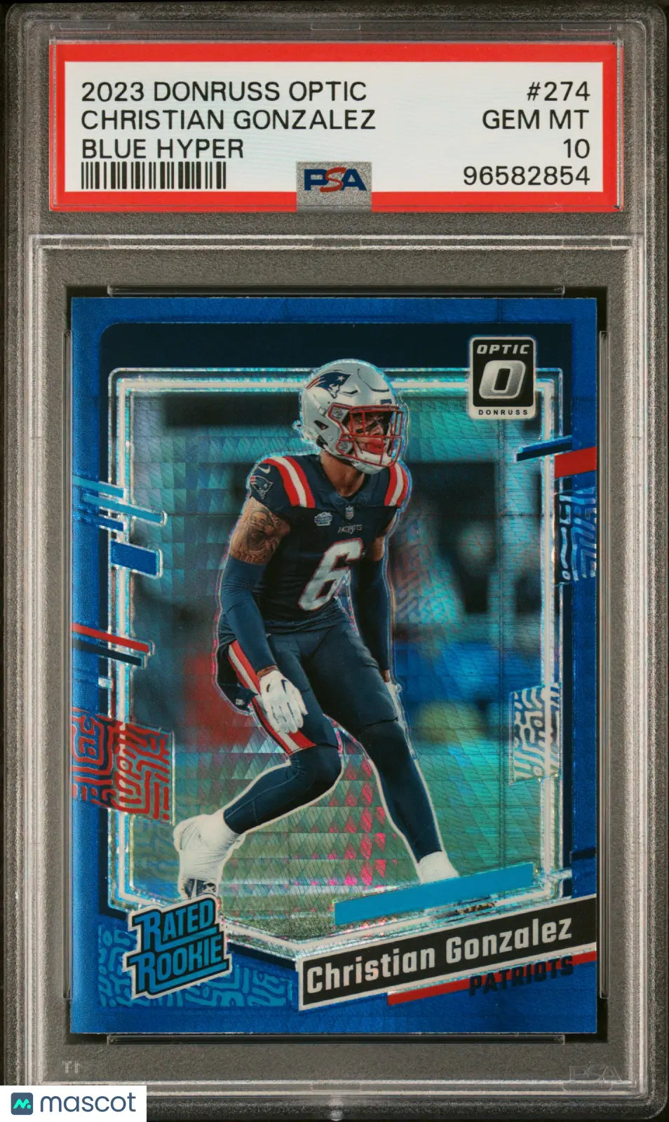 2023 Panini Donruss Optic Christian Gonzalez Blue Hyper PSA 10 