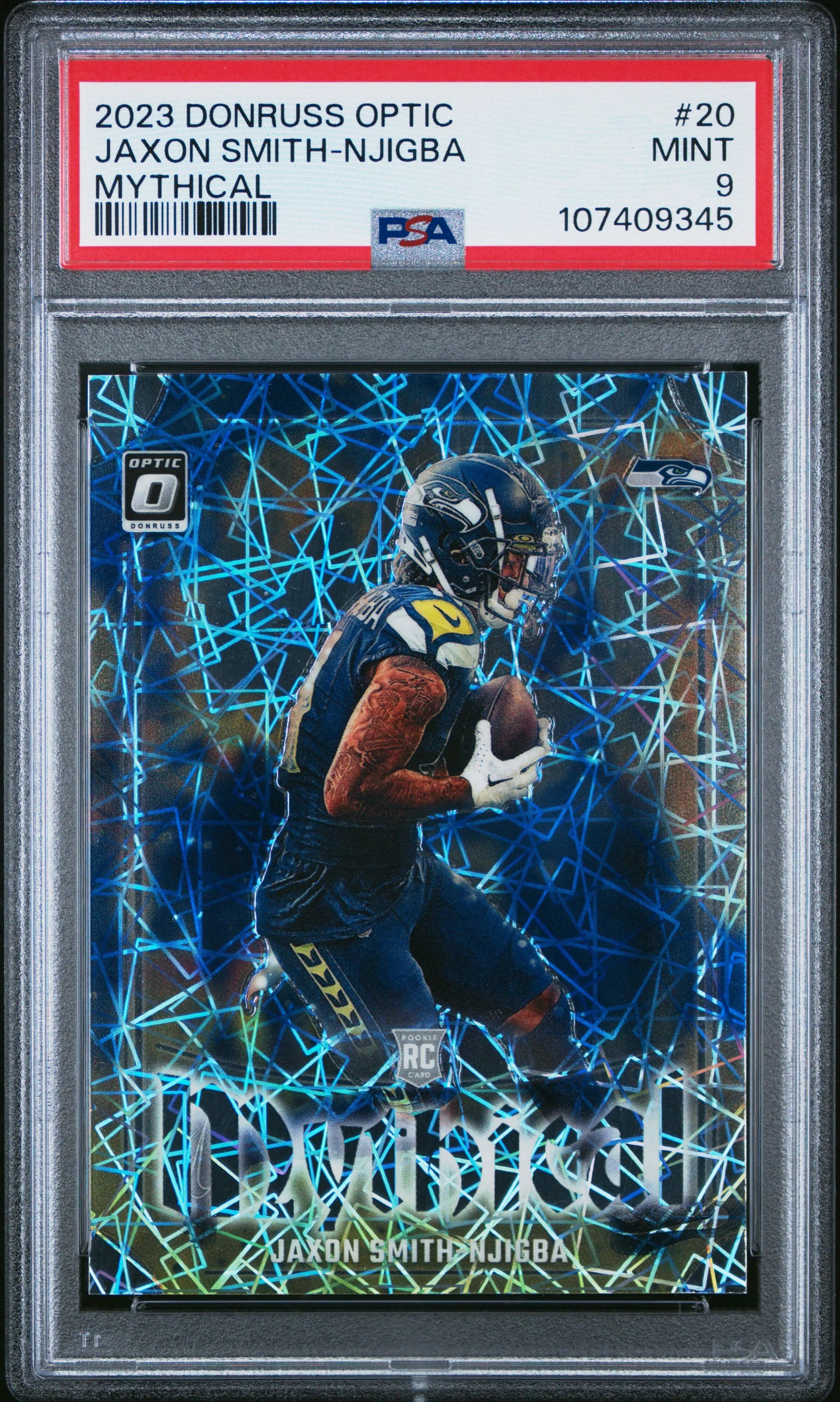 2023 Panini Donruss Optic Mythical Rookie Jaxon Smith-Njigba RC PSA 9 