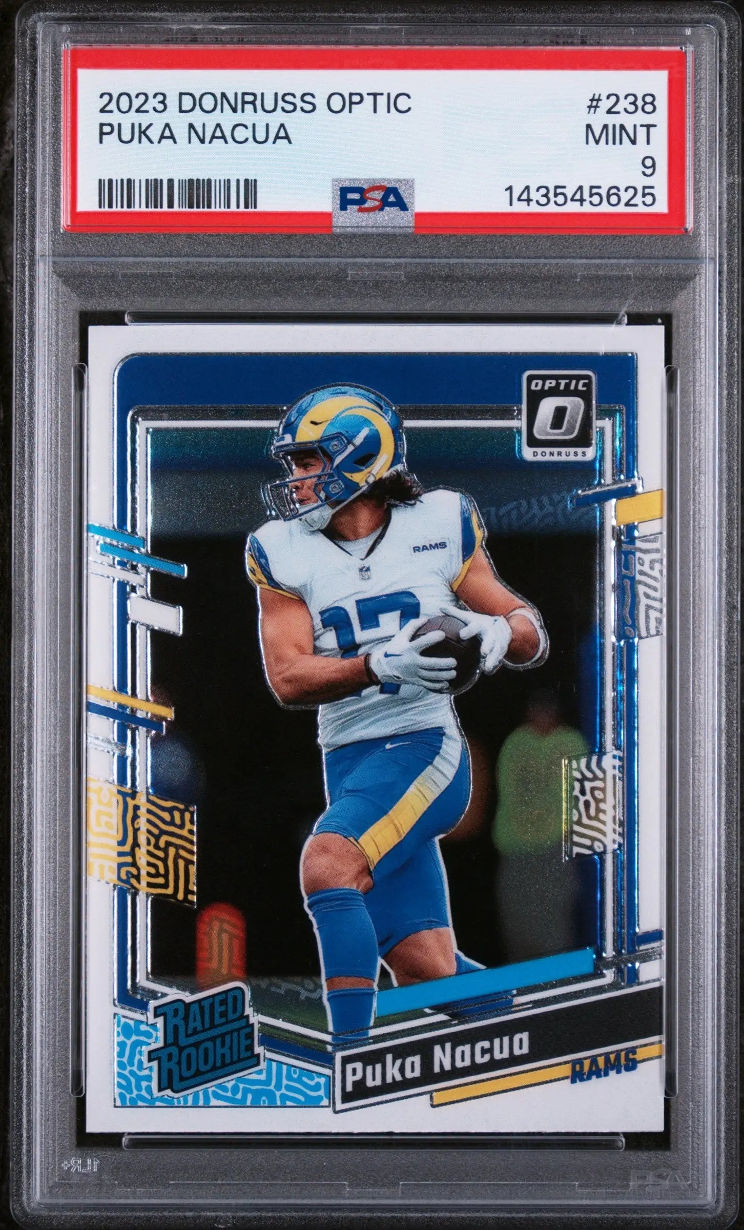 2023 Panini Donruss Optic Rated Rookie Puka Nacua RC PSA 9 