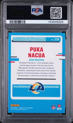 2023 Panini Donruss Optic Rated Rookie Puka Nacua RC PSA 9 