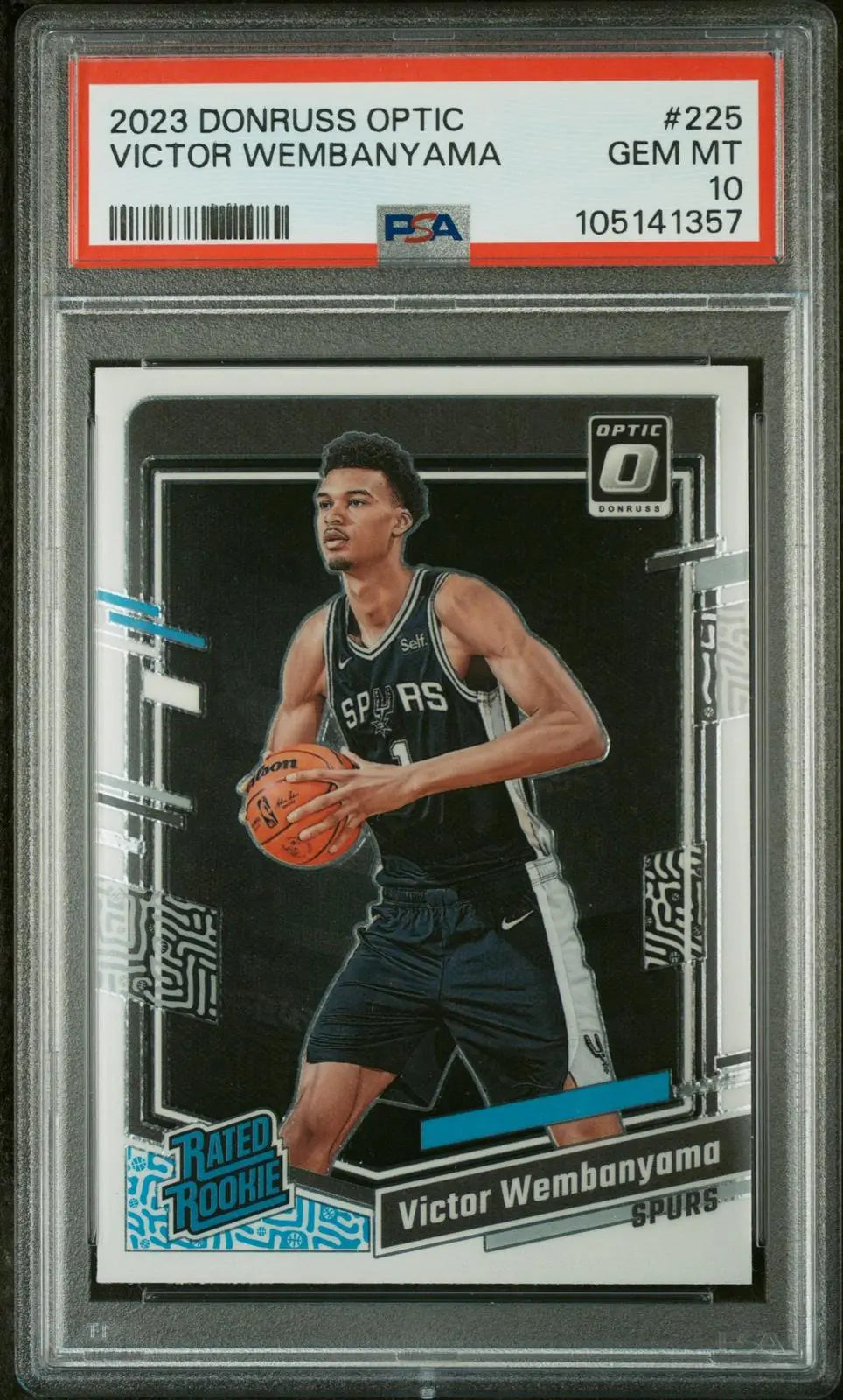 2023 Panini Donruss Optic Rated Rookie Victor Wembanyama RC PSA 10 