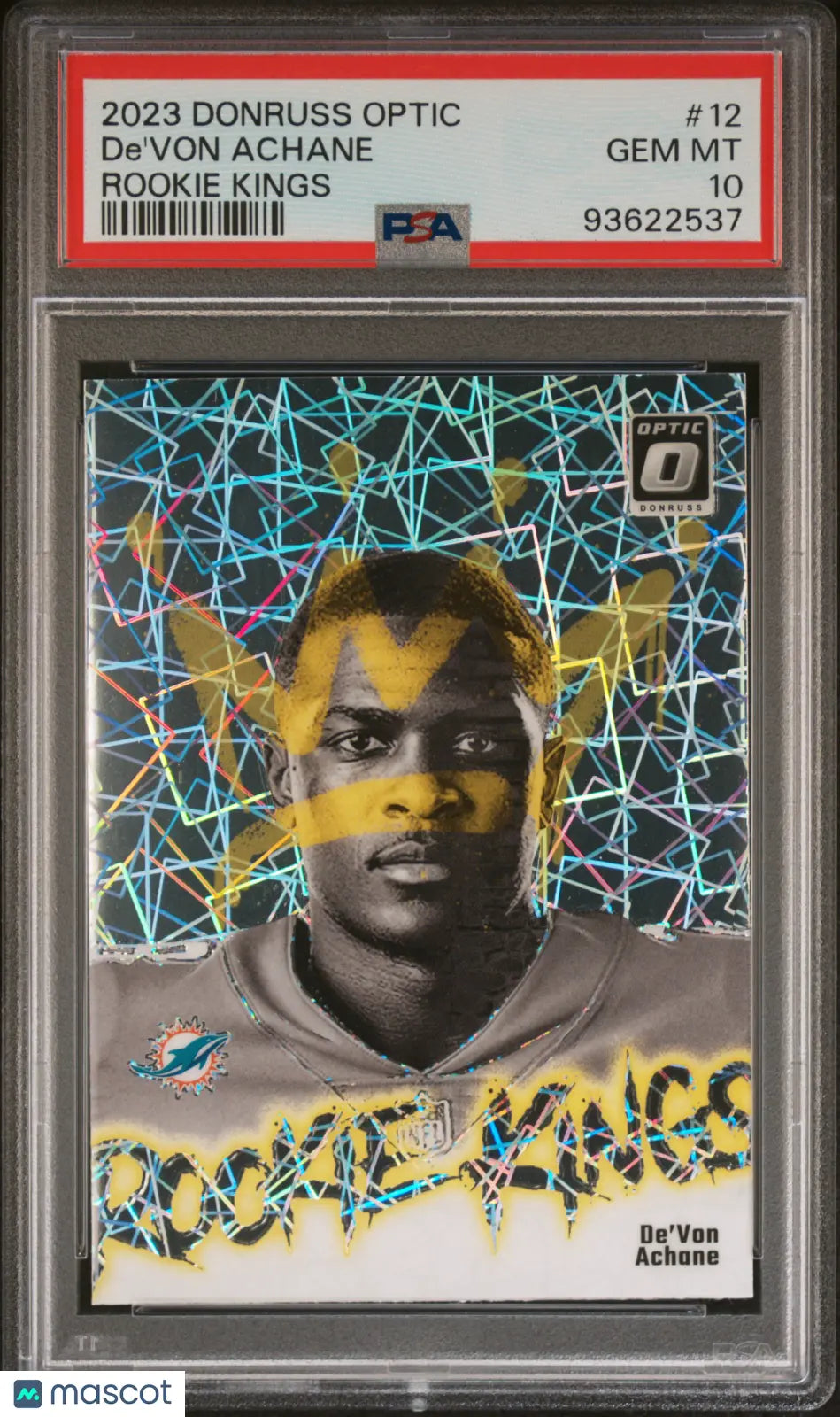 2023 Panini Donruss Optic Rookie Kings De'von Achane #12 PSA 10 