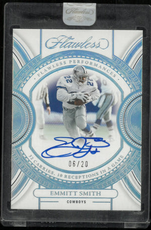 2023 Panini Flawless Performances Auto Emmitt Smith /20 