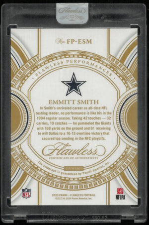 2023 Panini Flawless Performances Auto Emmitt Smith /20 